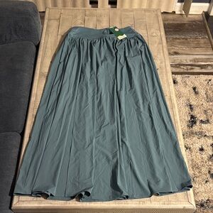 Halara Teal Maxi Skirt